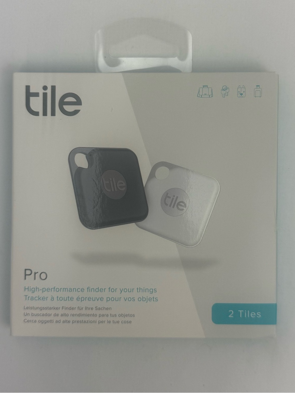 Tile Pro Bluetooth Trackers 2-Pack — Tile Brand, Black and White